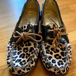 Sperry Animal Print Boat Shoes